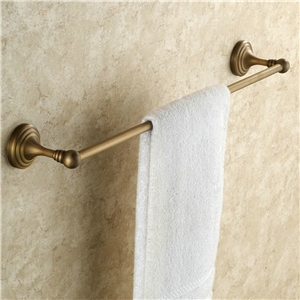 Barre de serviette en cuivre seule barre étirage pour salle de bain rétro